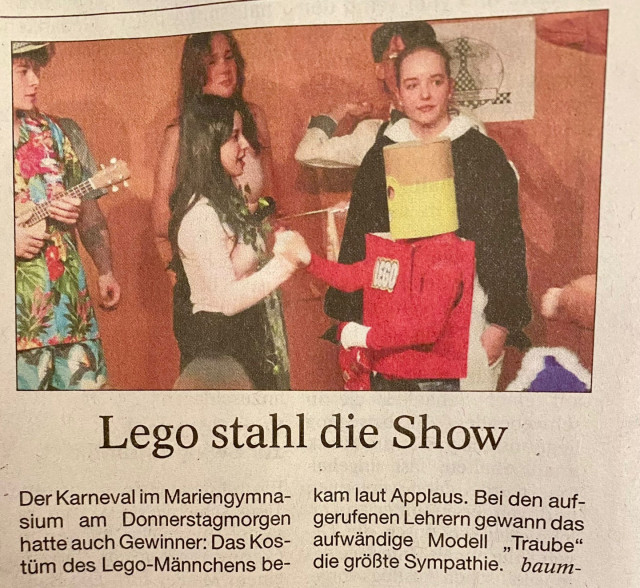 Artikel in den Wegener-Nachrichten von Frau Baum