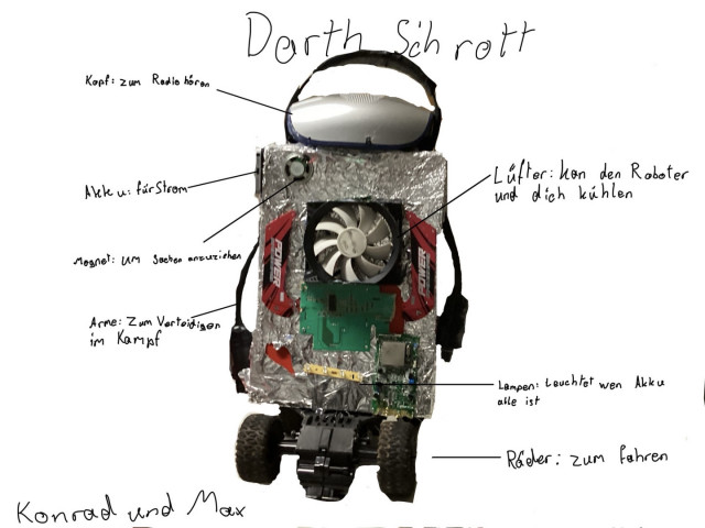 Roboter aus Elektroschrott